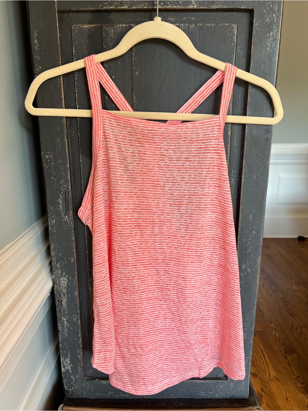 Loft Women’s Coral Stripe Tank Top - Classic Sleeveless Style